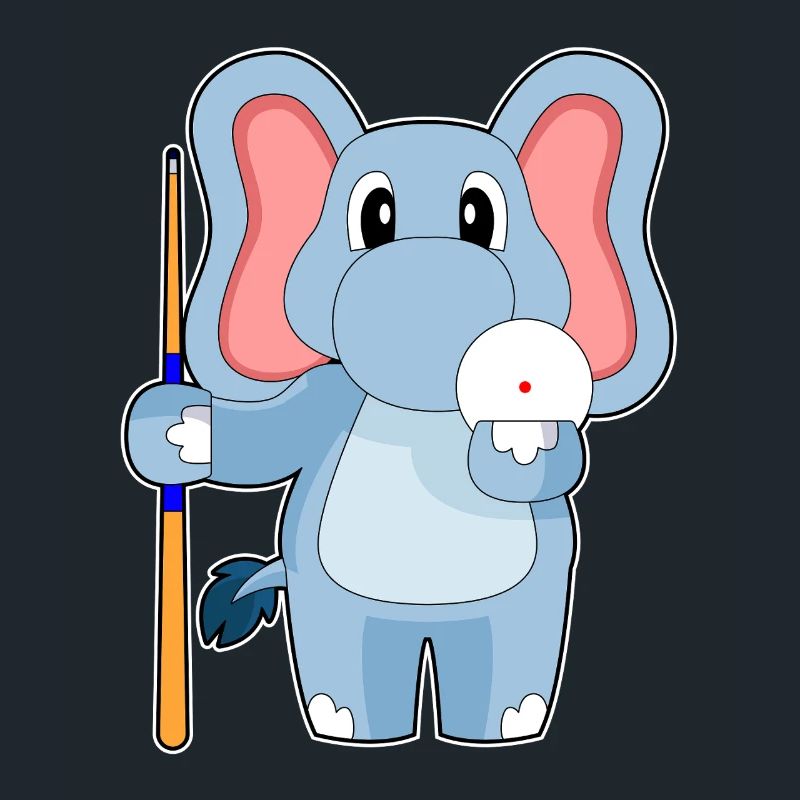 Cue de billard éléphant