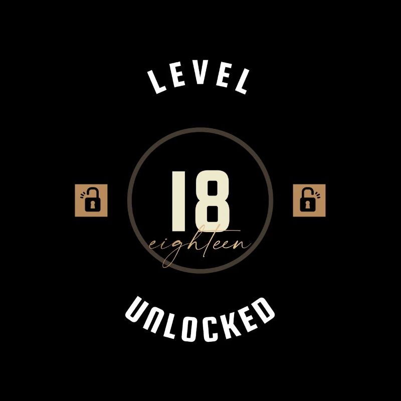 18. Geburtstag Level eighteen unlocked, Geschenk