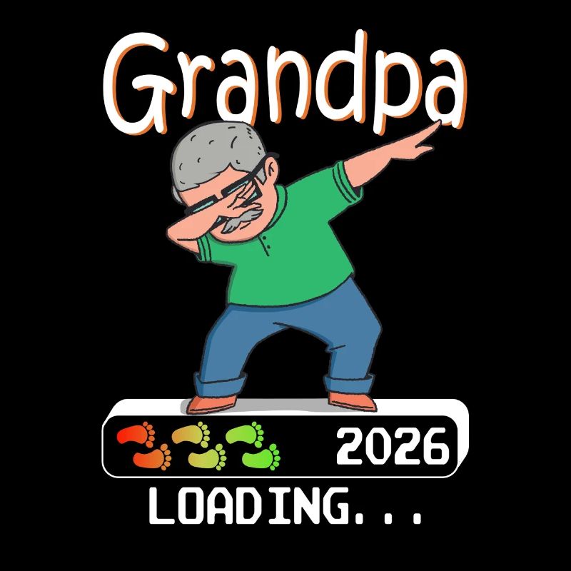 Werdender Opa 2026 loading zukünftiger Großvater