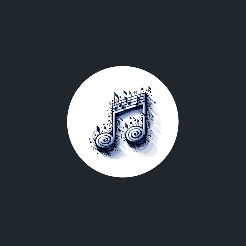 Musical notes in creative design
