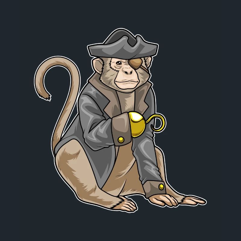 Monkey Pirate Hook Hand