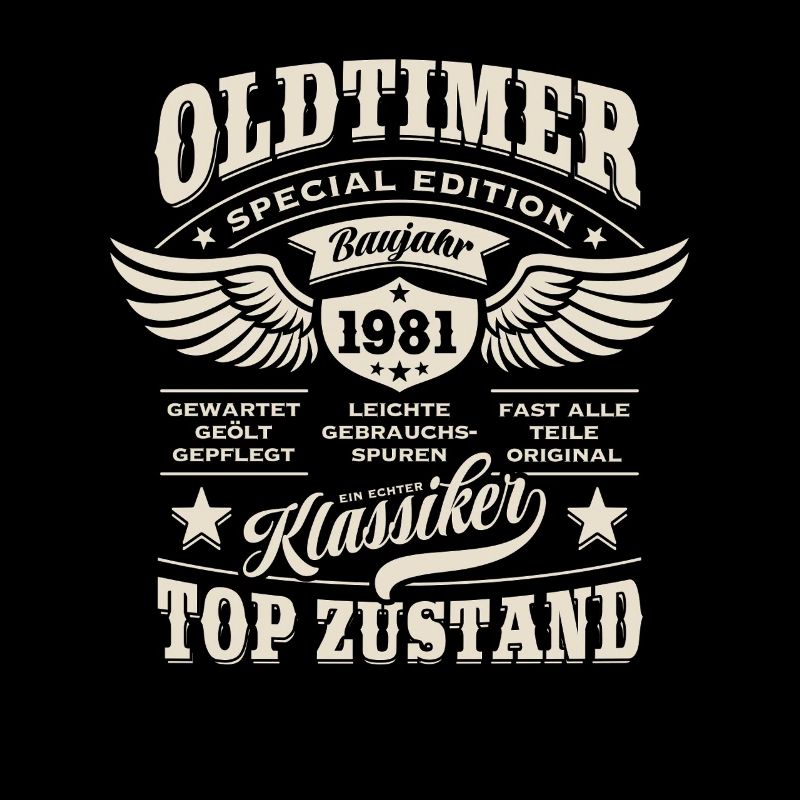 Oldtimer Baujahr 1981 - Geburtstag - Geschenk