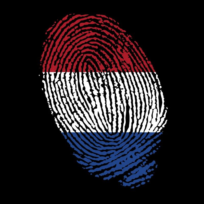 Empreintes digitales du drapeau néerlandais