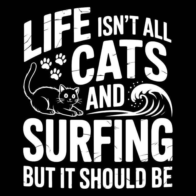 Surfing Spruch Katzen Lustiges Surfing Geschenk