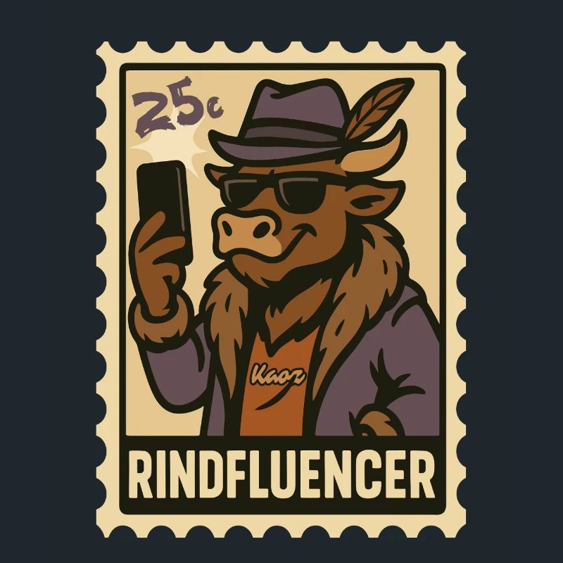Influenceur de bœuf fluencer élégant avec selfie