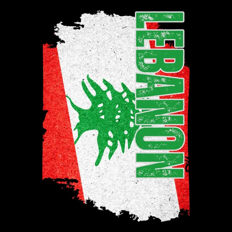 Vertikale Libanon-Flagge, Ich liebe den Libanon