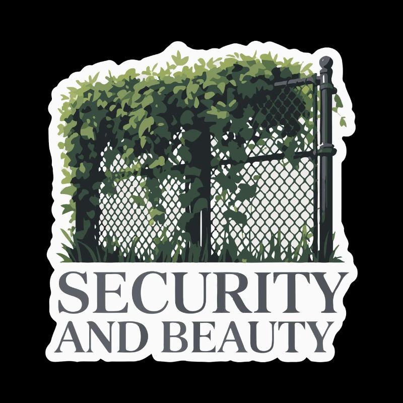 Conception de clôture de jardin surveillée