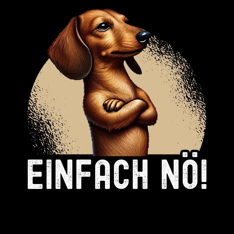 Einfach Nö Dackel Teckel Hund Hunderasse
