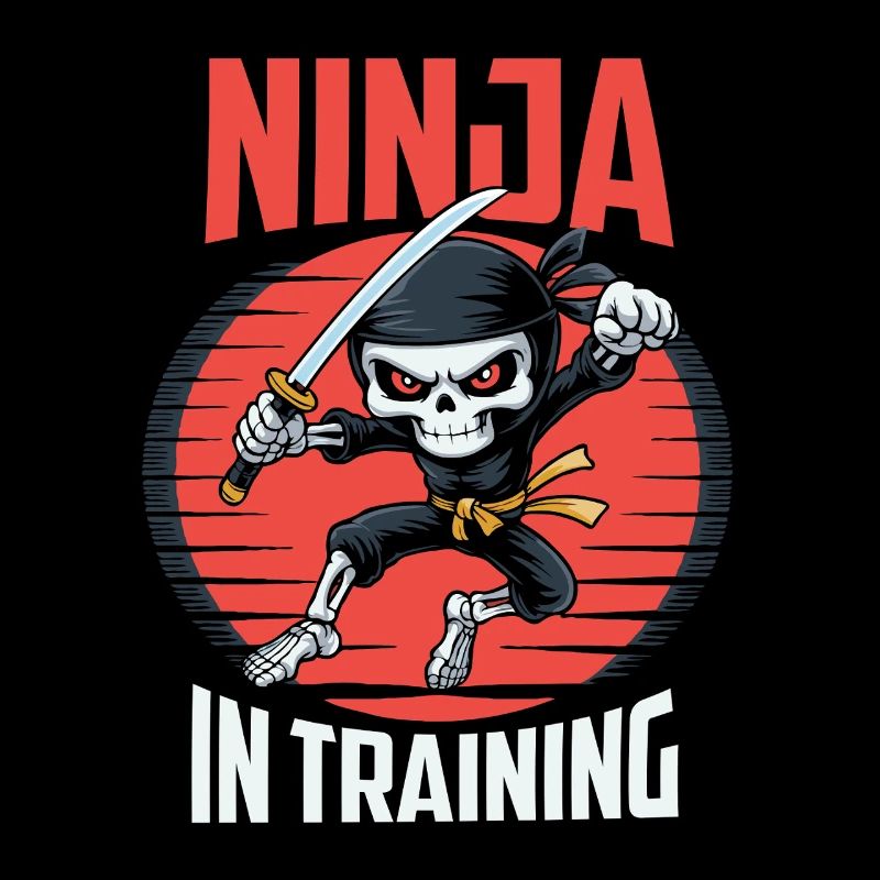Ninja Skelett Halloween 