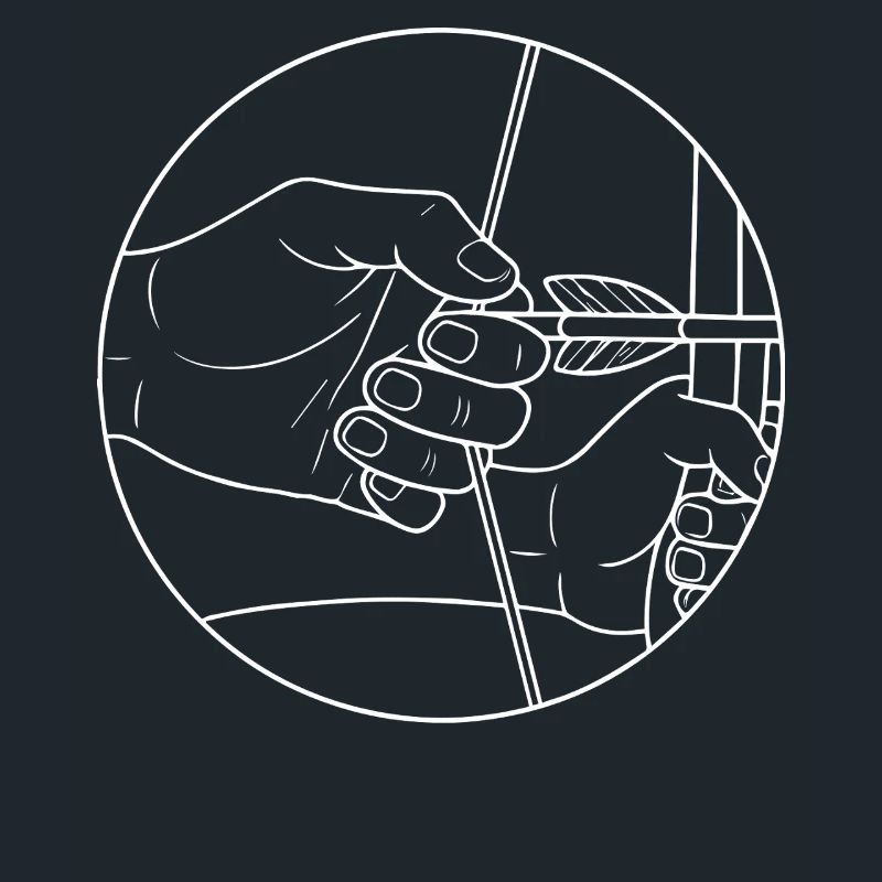 Conception de cible d'archer à l'arc
