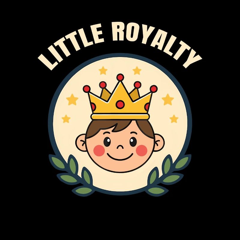 Petite royauté – Garçon mignon avec une couronne