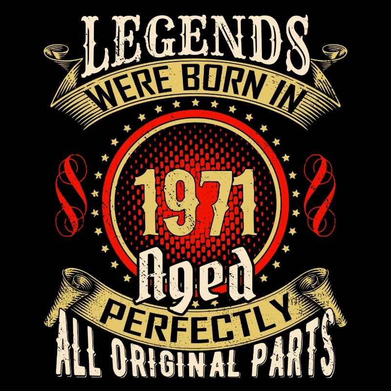 Abzeichen "Legenden geboren 1971"