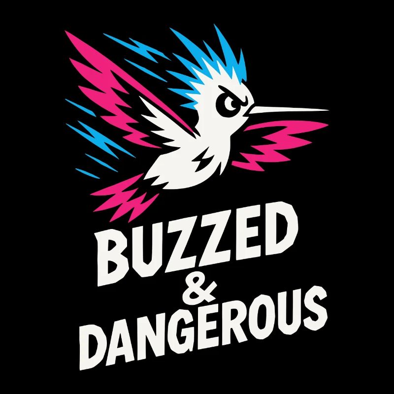 Funny Hummingbird Mem Tiny Bird Big Energy