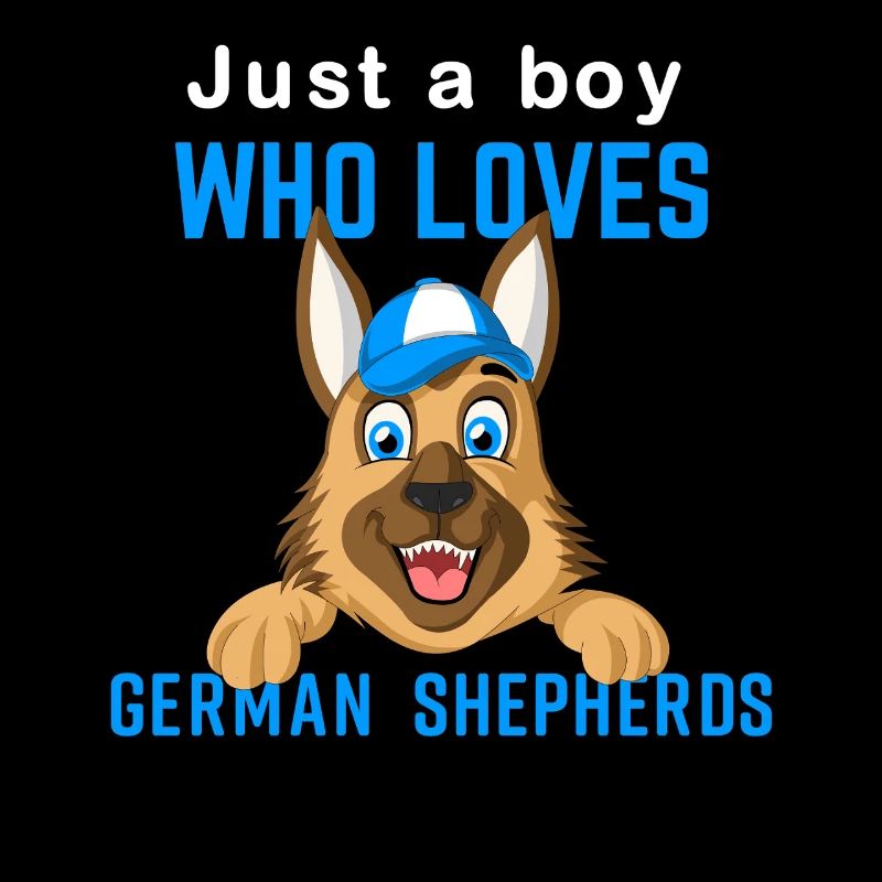 Just a Boy liebt den Deutschen Schäferhund