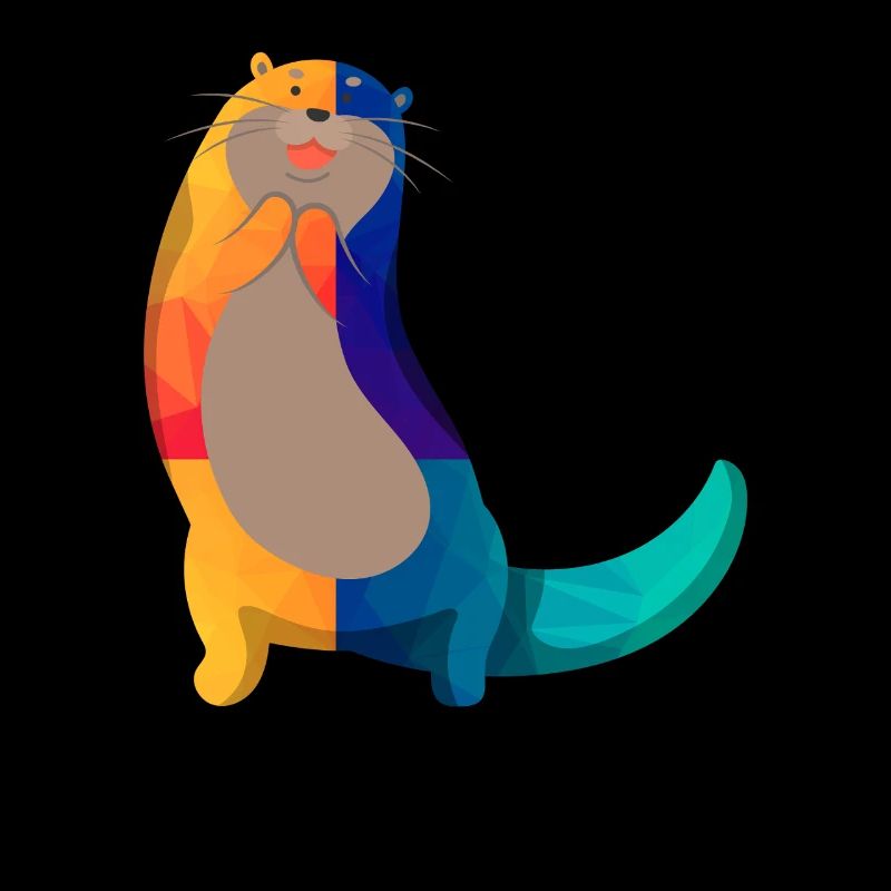 Dessin animé de loutre de mer