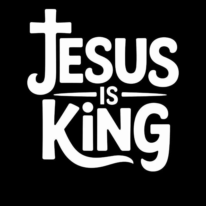 Jesus Is King Christlich Kreuz Glaube