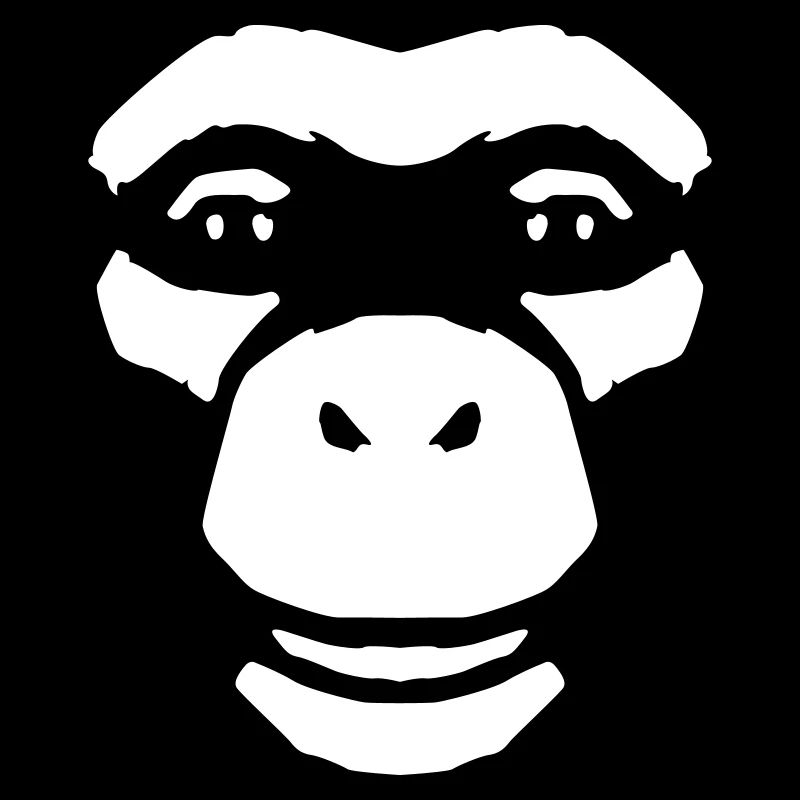 Monkey Face – Style primate de la jungle sauvage
