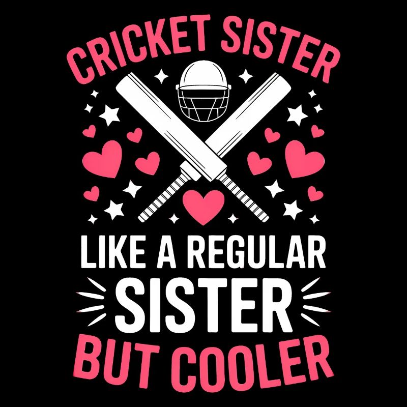 Cricket Spruch Schwester Lustiges Cricket Geschenk