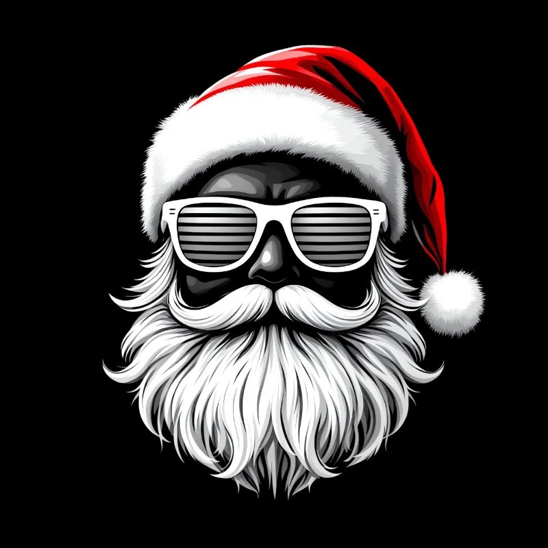 Weihnachtsmann Mit Sonnenbrille Cool Und Stylisch