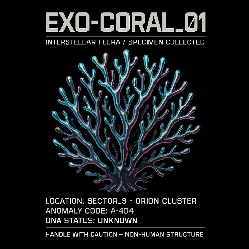 Exo Coral 01 – Futuristic Sci-Fi Alien Design