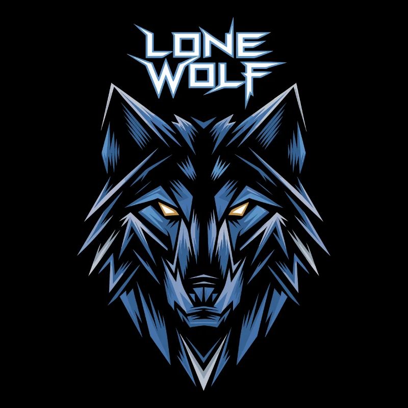 Logo de la géométrie de la glace Lone Wolf