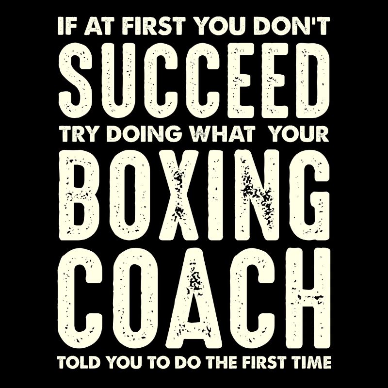 Boxing Coach Saying Typography Print