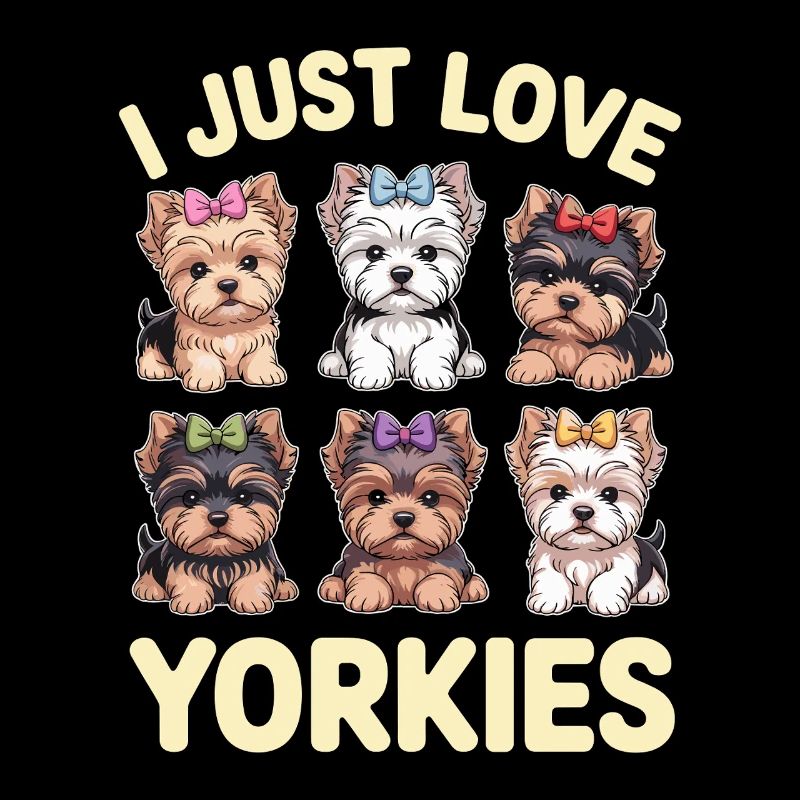 J’aime juste les chiens mignon chien illustration
