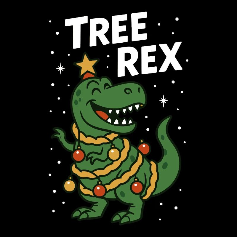 Tree Rex Funny Christmas Dinosaur Humor