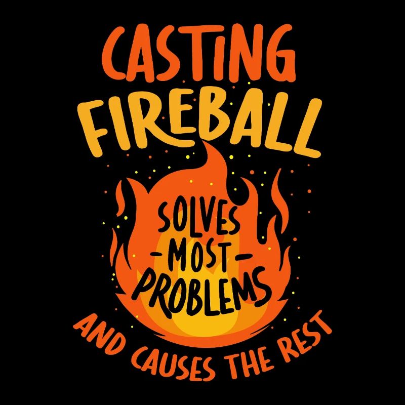 Das Casting von Fireball löst Probleme beim RPG-Gaming
