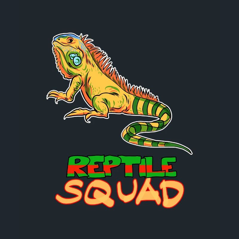 Reptile Squad Iguana Crew Graphic