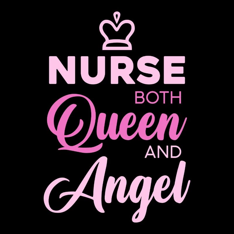 Nurse Queen Angel Typography