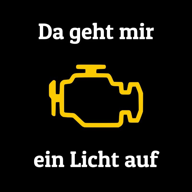 Auto Spruch lustig Motorlampe Kfz