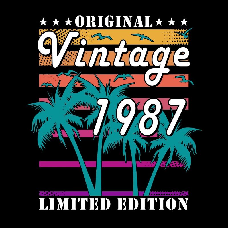 Vintage 1987 Tropical Palm Trees Limited
