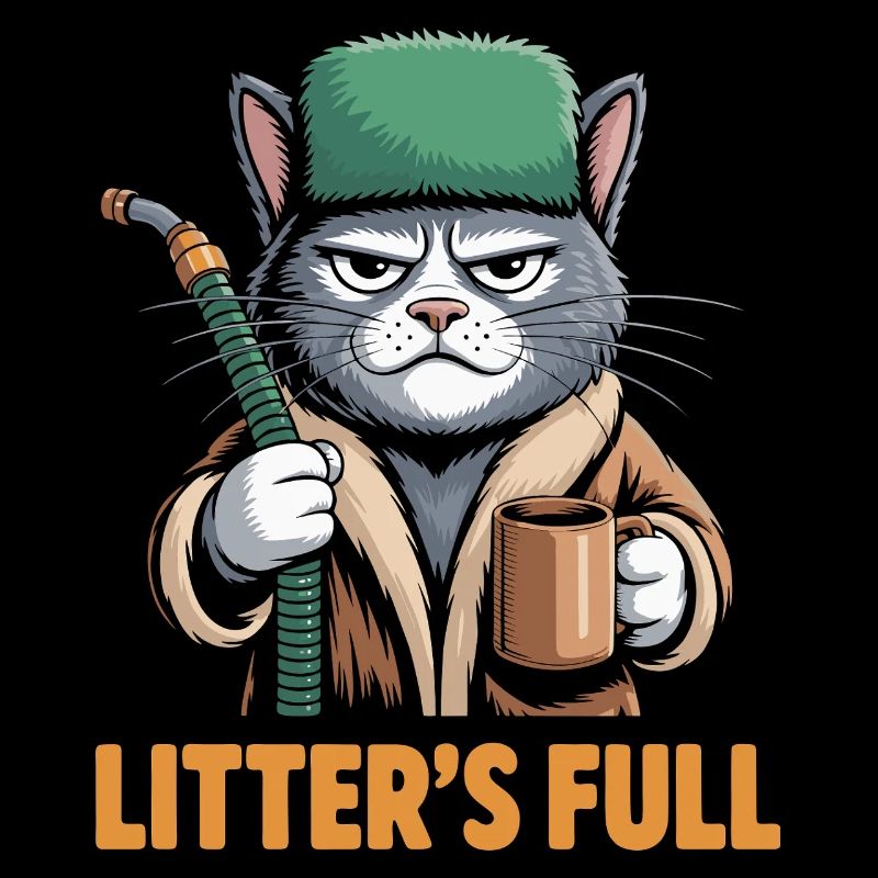 Litters Full Funny Christmas Cat Parody