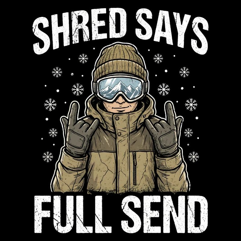 Shred Says Full Send Snow