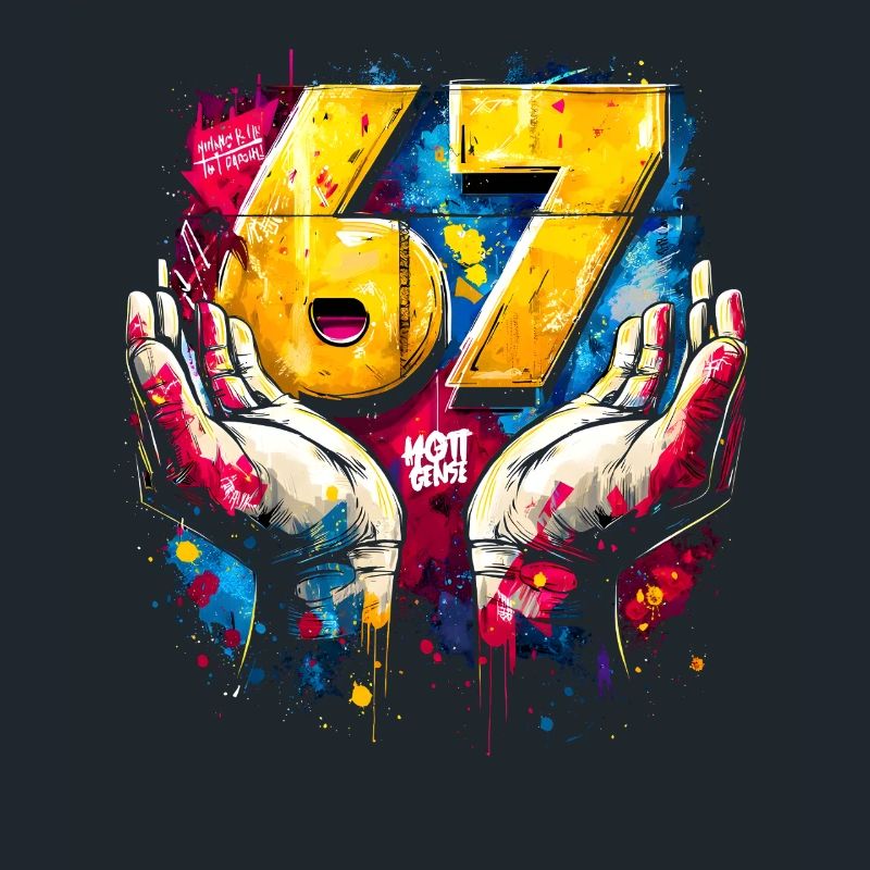 6 7 Mème du graffiti