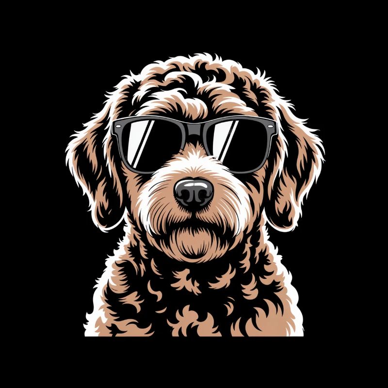 Labradoodle brun