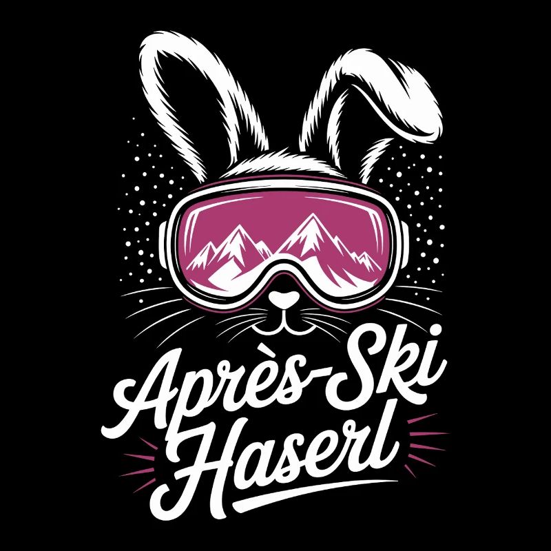 Après-ski bunny hut fun Skier ski bunny