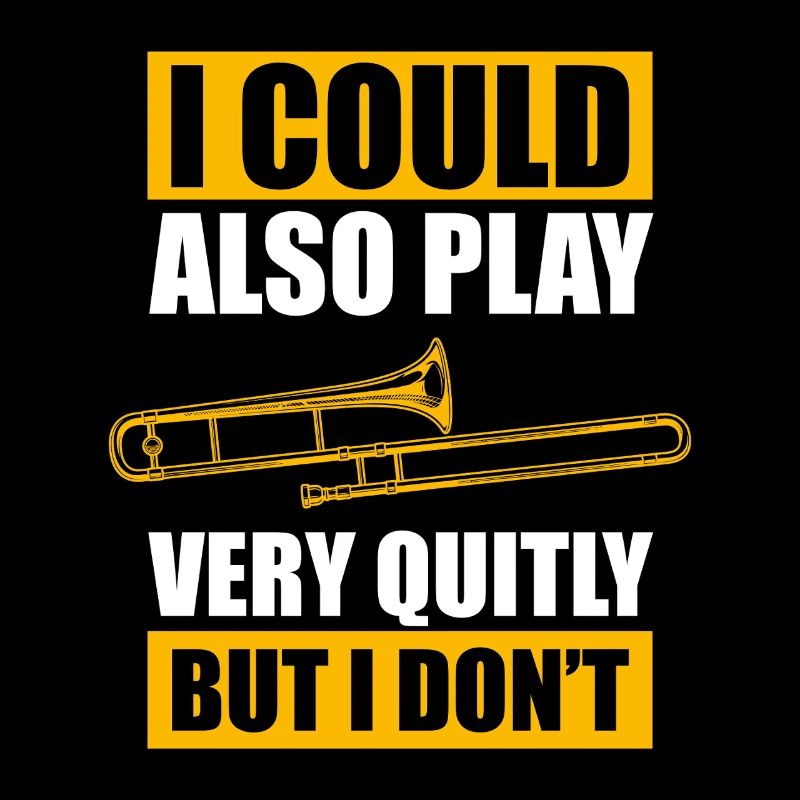 Very quitly trombone trombone player trombonist