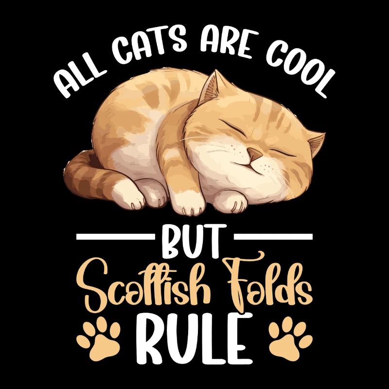 Tenue de maman de chat Scottish Fold Lover en peluche Amant de chat