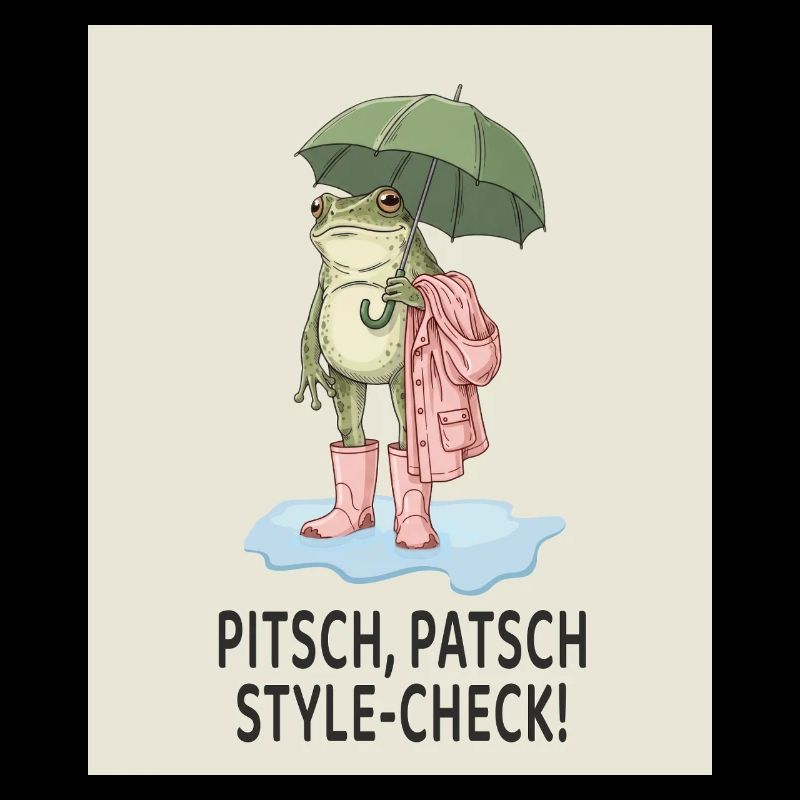 Cool frog in style check