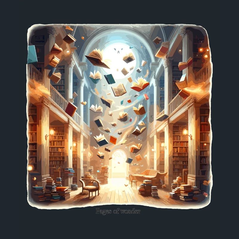 Library Magic: Flying Books