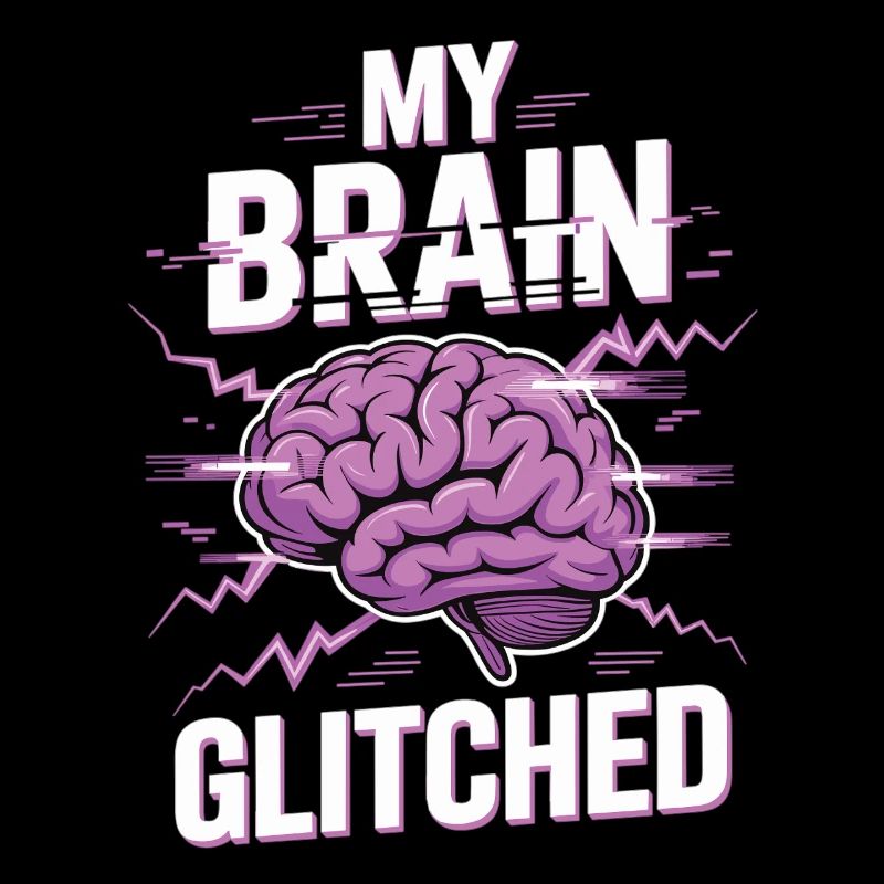 T-shirt de nerd drôle : mon cerveau a buggé