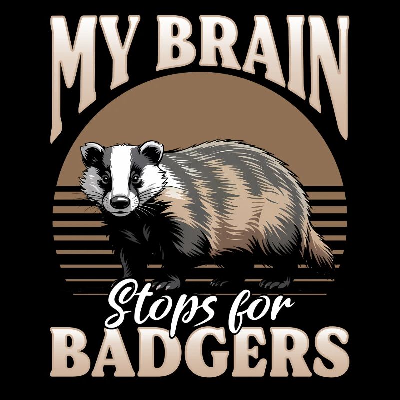 Funny Animal Badger