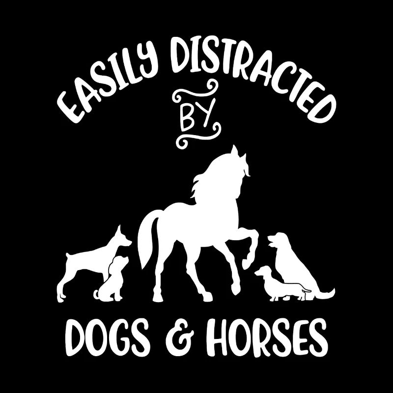 Facilement distrait par les chiens et les chevaux