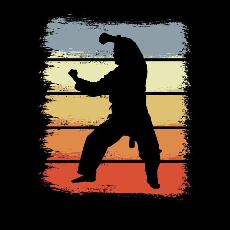 Vintage Karateka Drawing