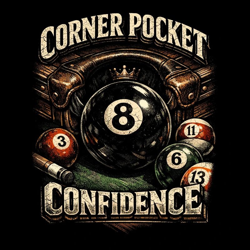 8-Ball Billiards Corner Pocket Confidence