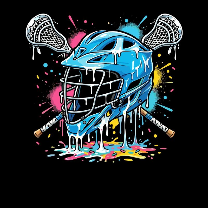 Lacrosse, joueurs de crosse, graphismes de crosse