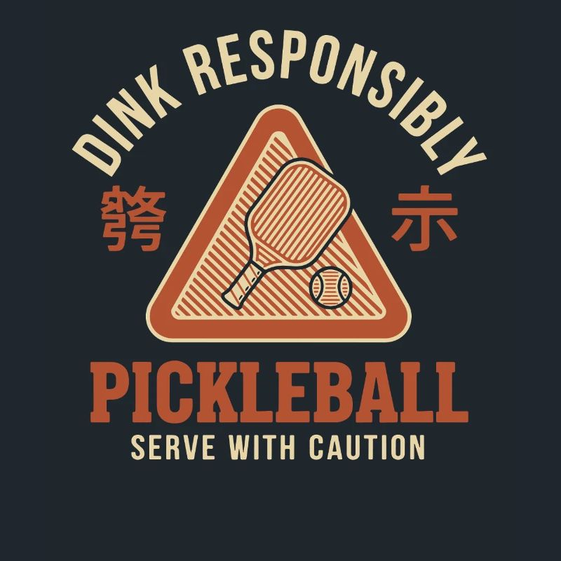 Pickleball Funny Player Dink Responsibly Caution