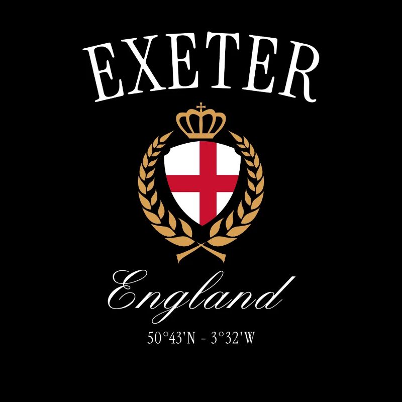 Exeter England Wappen Krone – Reise Souvenir